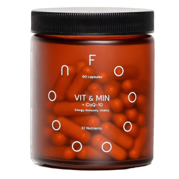 ФОООН Вітаміни та мінерали з Коезимом Q10 (FOOON VIT & MIN + CoQ-10) ліпосомальний мультивітамінний комплекс капсули флакон №60