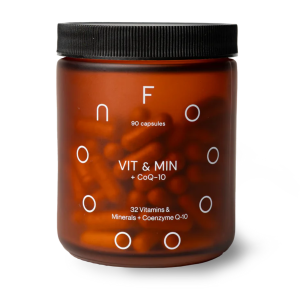 FOOON (ФОН) ВІТ & MIN + CoQ-10  Ліпосомальний мультивітамінний комплекс з Коензимом Q10 для щоденної леггкості та активності вироблений за інноваційною технологією кращого засвоєння корисних речовин клітинами організму капсули  №90