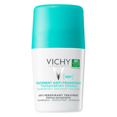 Дезодорант-антиперспірант кульковий Vichy (Віши) 48h проти білих слідів та жовтих плям 50 мл
