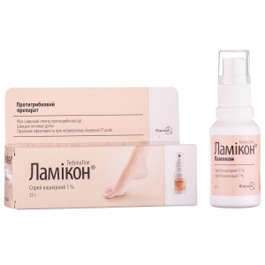 ЛАМІКОН спрей нашкірний 1 % флакон з насосом-дозатором 25 г