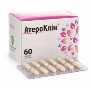 АтероКлін тверді желатинові капсули 400 мг №60 (10х6)