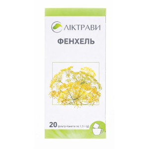 Фіточай Ліктрави Фенхелю плоди фільтр-пакети 1,5 г №20