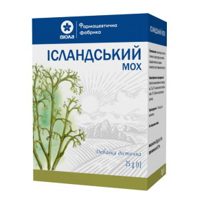 ІСЛАНДСЬКИЙ МОХ трава пачка з внутрішнім пакетом 25 г