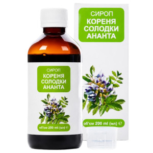 Сироп кореня Солодки Ананта сироп флакон 200 мл