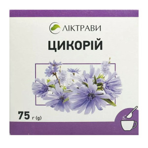 ЦИКОРІЙ коріння подрібнені пачка з внутрішнім пакетом 75 г