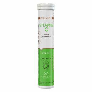 НОВЕЛ (NOVEL) High Strength Vitamin C 500 мг таблетки шипучі зі смаком лимону №20