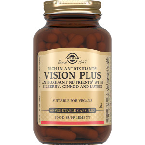 СОЛГАР (SOLGAR) Віжн Плюс (Vision Plus Vegetable Capsules) капсули флакон №60 