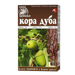 КЛЮЧІ ЗДОРОВ'Я фіточай Дуба кора пачка 70 г
