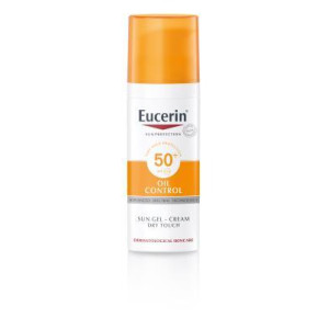 Гель-крем сонцезахисний Eucerin (Еуцерін) Sun Oil Control SPF 50+ для обличчя з матуючим ефектом 50 мл
