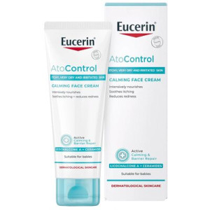 Крем для сухої та атопічної шкіри обличчя Eucerin (Еуцерін) AtopiControl Заспокійливий 50 мл