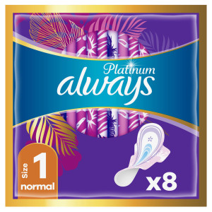 Прокладки ALWAYS Ultra гігієнічні аромат. Platinum Normal Single 8 шт