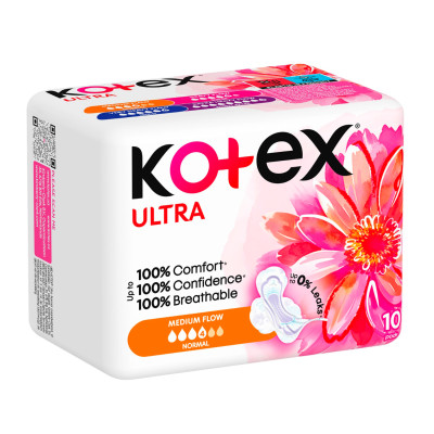 Прокладки KOTEX Ultra Dry Normal №10