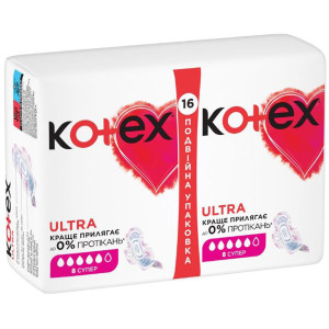 Прокладки Kotex Ultra Dry Super Duo №16