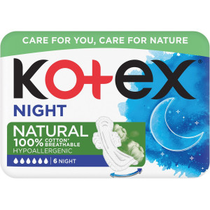 Прокладки KOTEX Natural Night №6