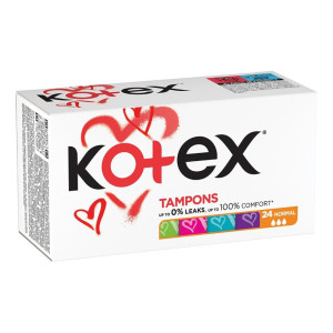 Тампони жіночі гігієнічні KOTEX Normal №24