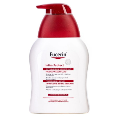 Засіб для інтимної гігієни Eucerin (Еуцерін) Intim Protect заспокійливий з молочною кислотою та бісабололом (63096) 250 мл