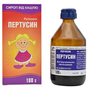ПЕРТУСИН сироп флакон скляний в пачці 100 г