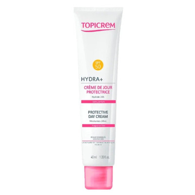 Денний крем для обличчя Topicrem (Топікрем) Hydra+ SPF50 захисний 40 мл
