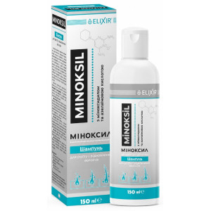 Шампунь для волосся Elixir Minoksil для росту та відновлення волосся з міноксидилом та азелаїновою кислотою 150 мл