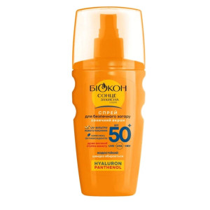 Спрей БІОКОН  Пантенол SPF 50 для безпечної засмаги 160 мл