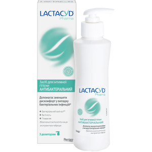 Засіб для інтимної гігієни Lactacyd (ЛАКТАЦИД) Фарма Антибактеріальний флаконон з дозатором  250 мл