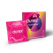 Презервативи латексні з силіконовою змазкою Durex® Pleasuremax (з ребрами та крапками) упаковка 3 шт