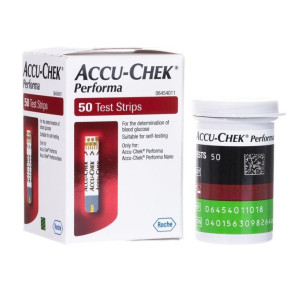 Тест-смужки до глюкометра АККУ-ЧЕК (ACCU-CHEK) Перформа вимірювання глюкози в крові №50