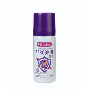 Спрей Рідкий пластир Biolikar Aeroskin аерозольний водостійкий флакон 50 мл