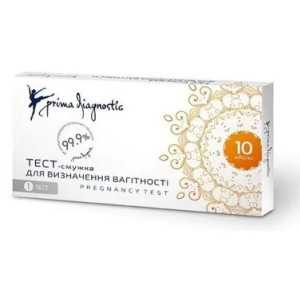 Тест-смужка Prima Diagnostic Ovulation Rapid Test для визначення вагітності чутливість 10 мМО/мл №1