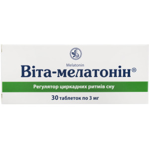 ВІТА-МЕЛАТОНІН таблетки 3 мг №30 (10х3)