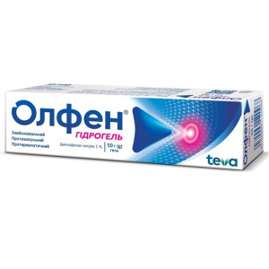 ОЛФЕН ГІДРОГЕЛЬ гель 1% туба 50 г