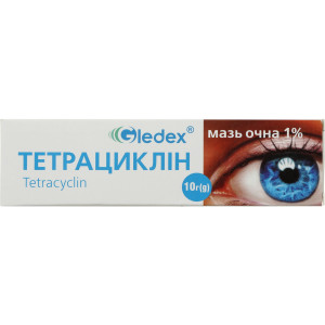 ТЕТРАЦИКЛІН мазь очна 1% туба 10 г