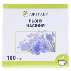 ЛЬОНУ НАСІННЯ насіння пачка 100 г Ліктрави