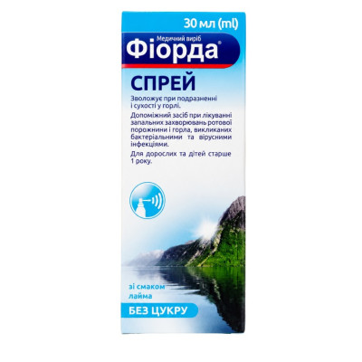 ФІОРДА спрей для ротової порожнини і горла флакон 30 мл