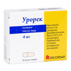 УРОРЕК капсули тверді 4 мг №30 (10х3)