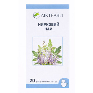НИРКОВИЙ ЧАЙ листя фільтр-пакети 1,5 г №20 Ліктрави