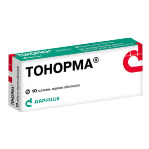 ТОНОРМА таблетки вкриті оболонкою №10 (10х1)