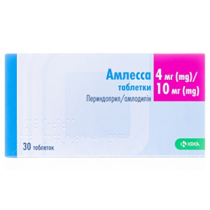 АМЛЕССА таблетки 4мг/10мг №30 (10х3)