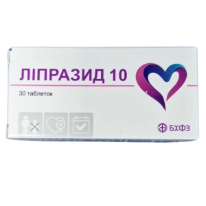 ЛІПРАЗИД 10 таблетки №30 (10х3)