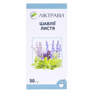 ШАВЛІЇ ЛИСТЯ листя пачка з внутрішнім пакетом 50 г Ліктрави