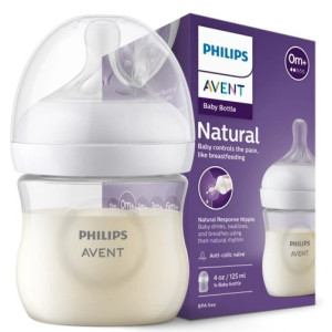 Пляшечка для годування Philips АВЕНТ (AVENT) Natural Природний потік артикул SCF900/01пластикова 125 мл