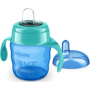  Чашка-непроливайка Philips АВЕНТ (AVENT) артикул SCF551/05 (6+ місяців)  з м'яким носиком блакитна 200 мл