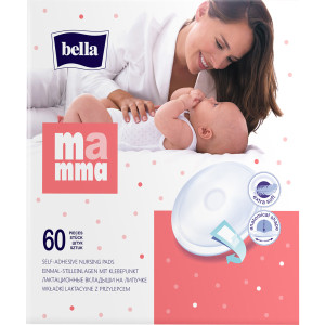 Вкладки лактаційні Bella Mamma (Бела Мама) з липкою смужкою, 60 шт