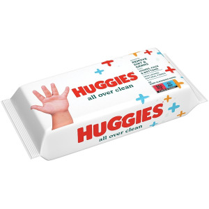 Дитячі вологі серветки HUGGIES (Хагіс) All Over Clean ніжний догляд №56