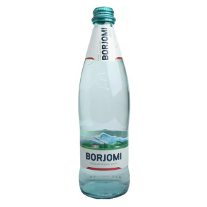 Вода мінеральна сильногазована Боржомі (Borjomi) скляна пляшка 0,5 л