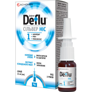 ДЕФЛЮ (DEFLU) СІЛЬВЕР НІС спрей назальний флакон з розпилювачем 15 мл