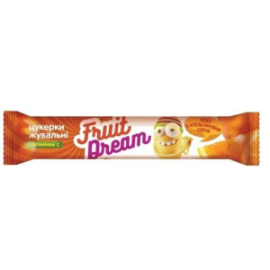 Цукерки Fruit Dream жувальні Апельсиновий сік + Вітамін С 15 г