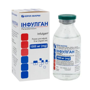 ІНФУЛГАН розчин для інфузій 10 мг/мл флакон 100 мл №1