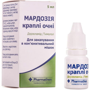 МАРДОЗІЯ краплі очні розчин флакон-капельниця 5 мл