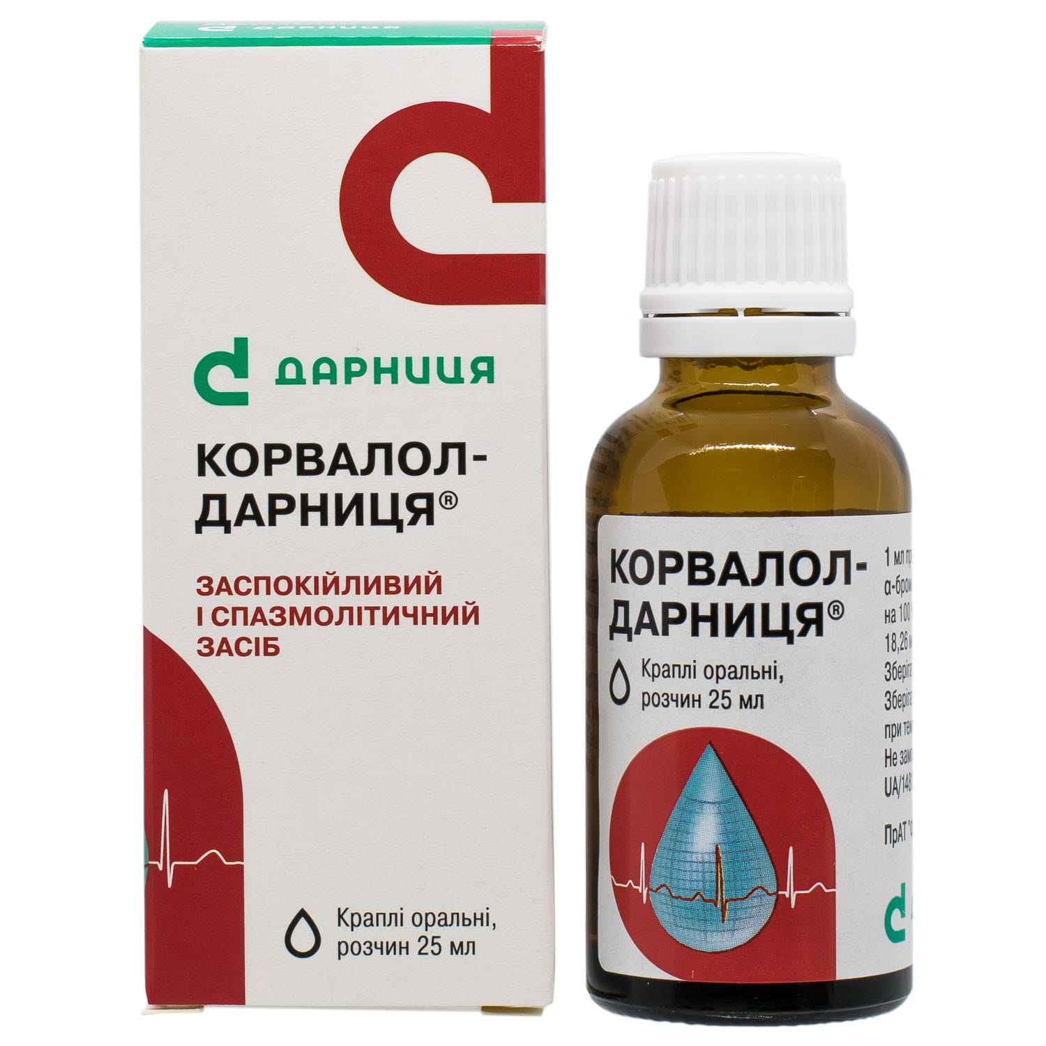 КОРВАЛОЛ-ДАРНИЦЯ краплі оральні розчин флакон 25 мл купити в «Це